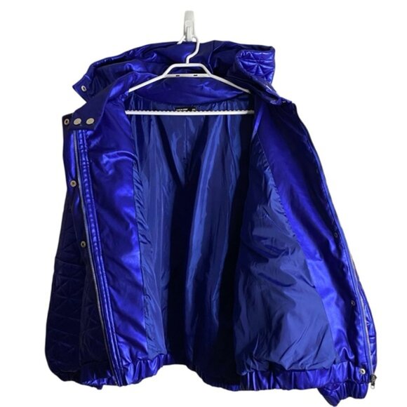 Shein Curve Women’s Purple Quilted Vibrant Hooded Jacket - Picture 9 of 10